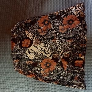 Claudia Richard print skirt XL